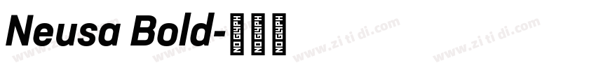 Neusa Bold字体转换